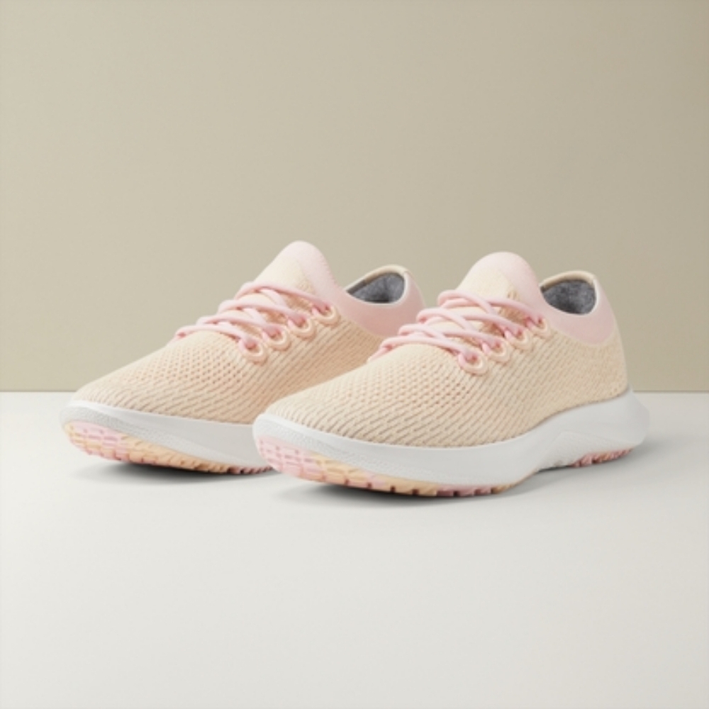 Allbirds Women's Tree Dasher 2 Sneakers Afterglow Orange Blizzard Sole